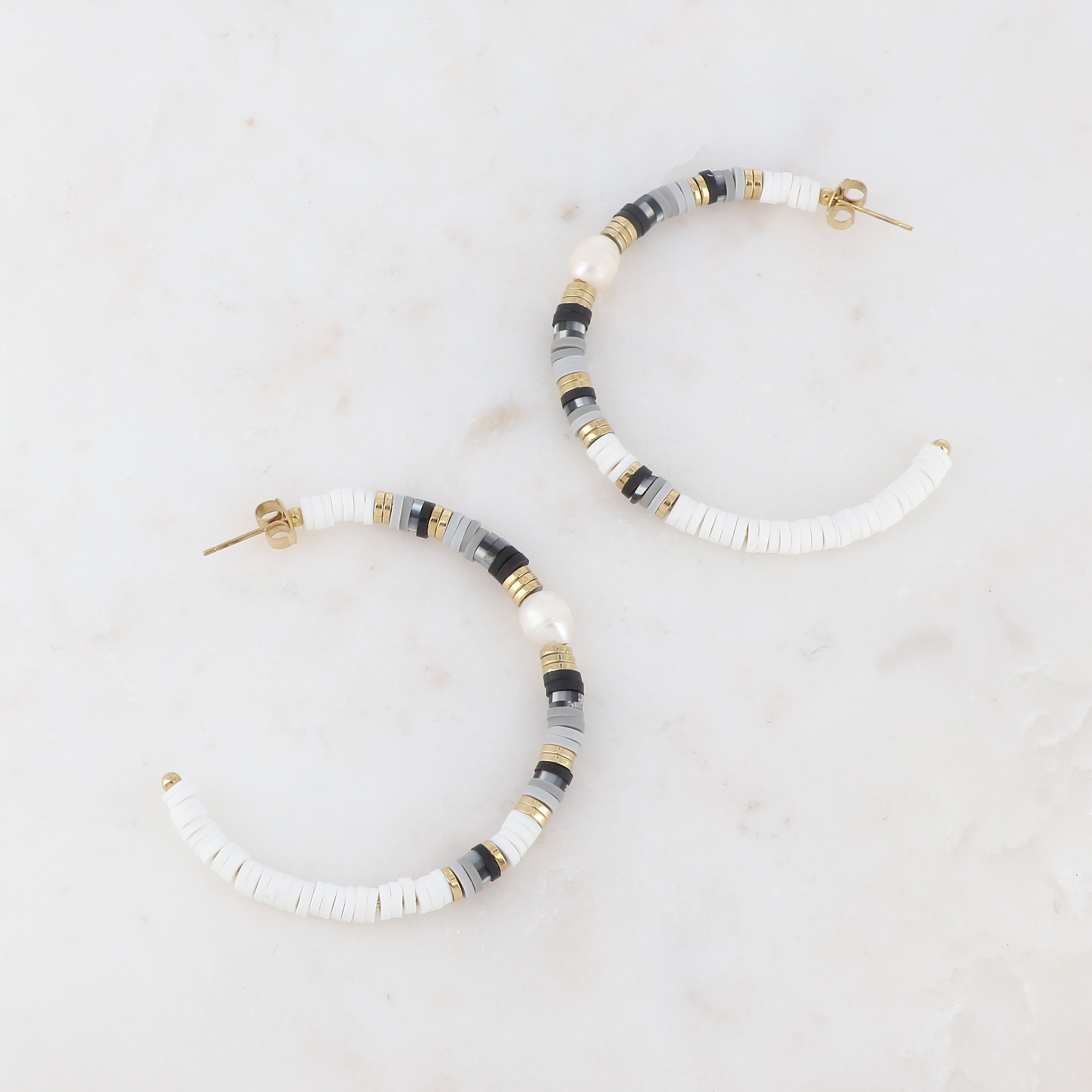 Boramina Ohrringe – Schwarzgold