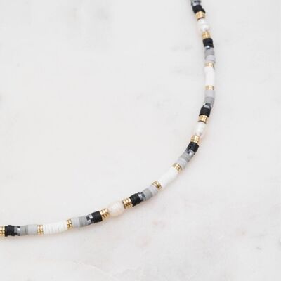 Boramina necklace - Black gold