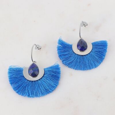 Boucles Gianna - Argenté bleu