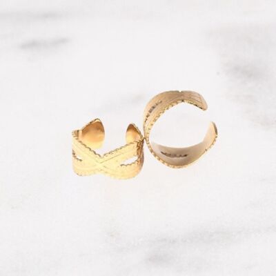 Buckle Ears cuff Leonce - Gold