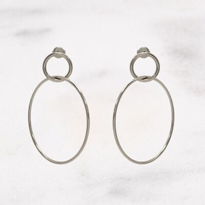 Pendientes Cally - Plata