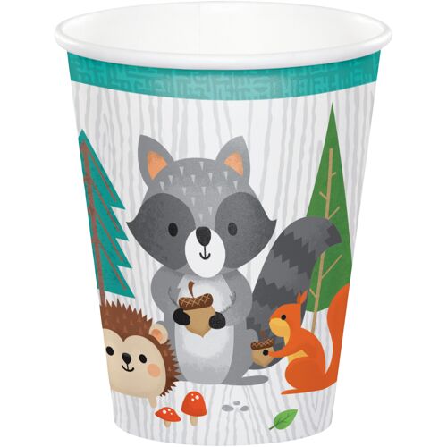 Wild One Woodland Animals Paper Cups