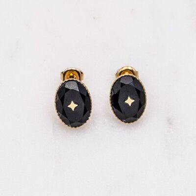 Olyana earrings - onyx