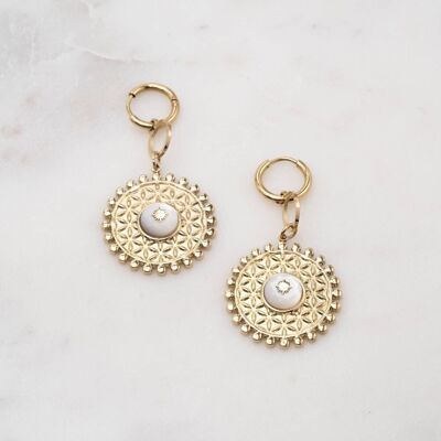 Andalousa Earrings - White Mother of Pearl
