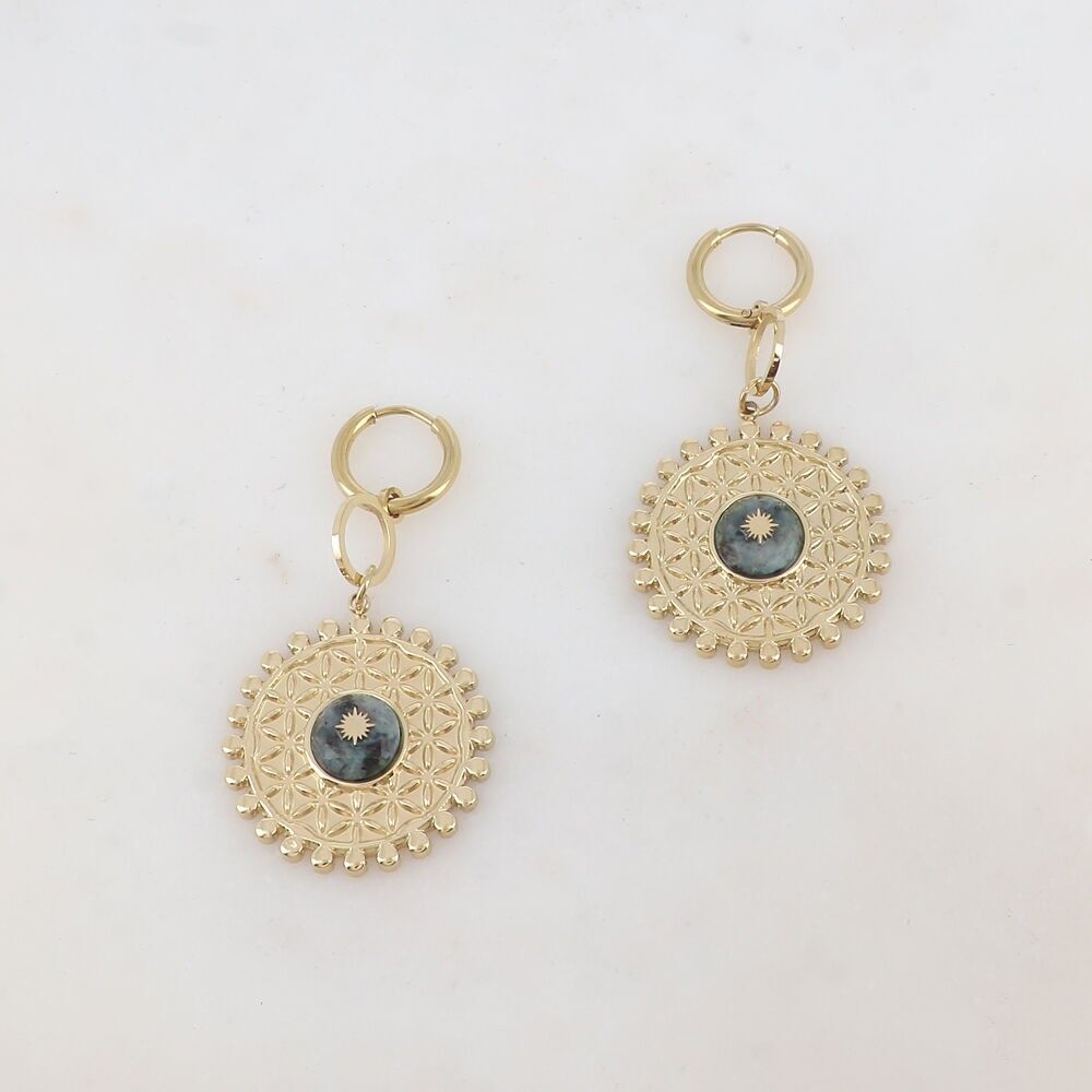 Pendientes Andaluces - Turquesa Africana