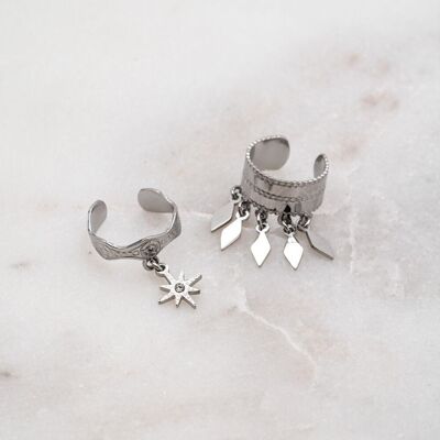 Buckle Ears cuff Alénia - Silver