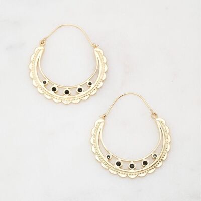 Lucila earrings - Black gold