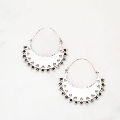 Toscalina earrings - Black silver