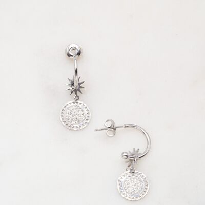 Aglaïa earrings - White silver