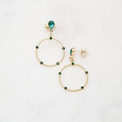 Zéphyriel earrings - Green gold