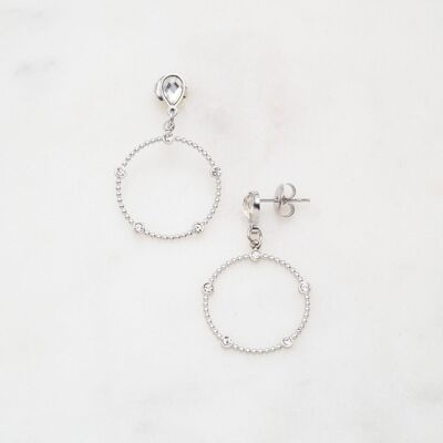 Zéphyriel earrings - White silver