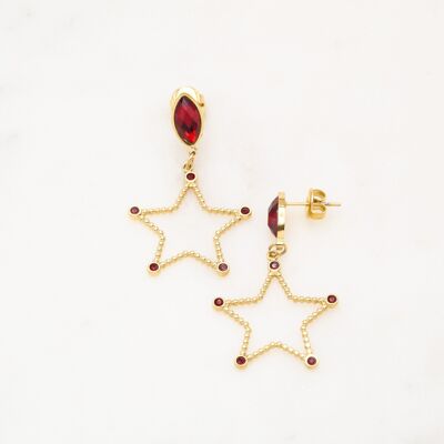 Galadriel earrings - Red gold