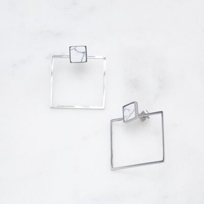 Melnaé earrings - White silver