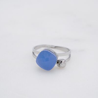 Limioh Ring - Blaues Silber