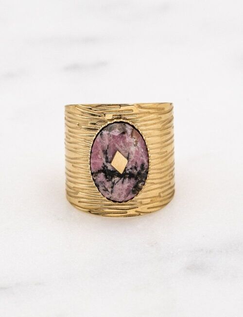 Bague Delsin - Rhodonite