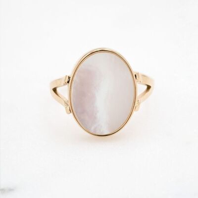 Elnaé ring - white mother-of-pearl