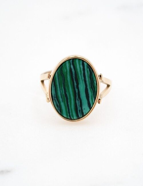 Bague Elnaé - malachite