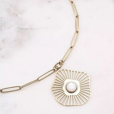 Appoline necklace - white mother-of-pearl