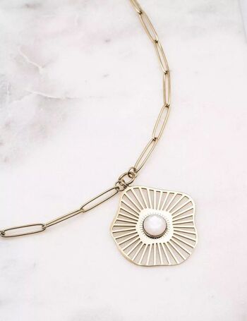 Collier Appoline - nacre blanche 1