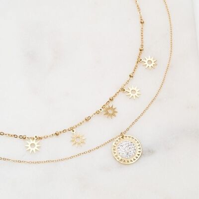 Aglaïa multirow necklace - Gold