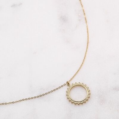 Sun necklace - gold