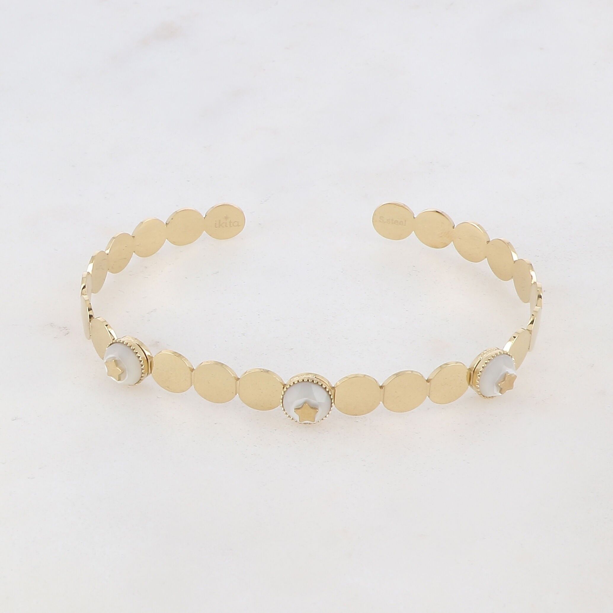 Shonna-Armreif – Weißes Perlmutt