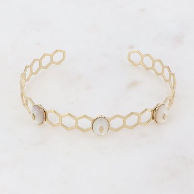 Micoya Bangle - white mother-of-pearl