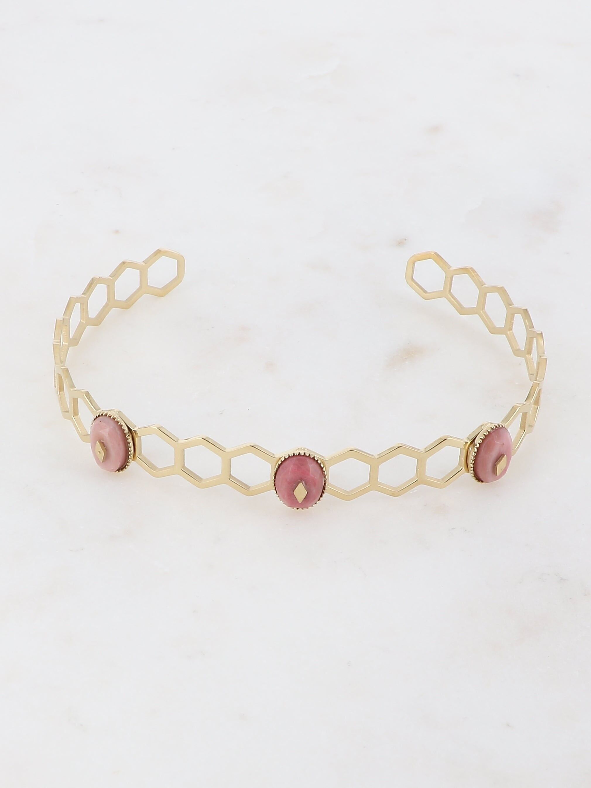 Bracciale rigido Micoya - rodonite