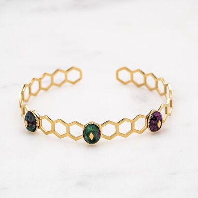 Brazalete micoya - ruby zoisite