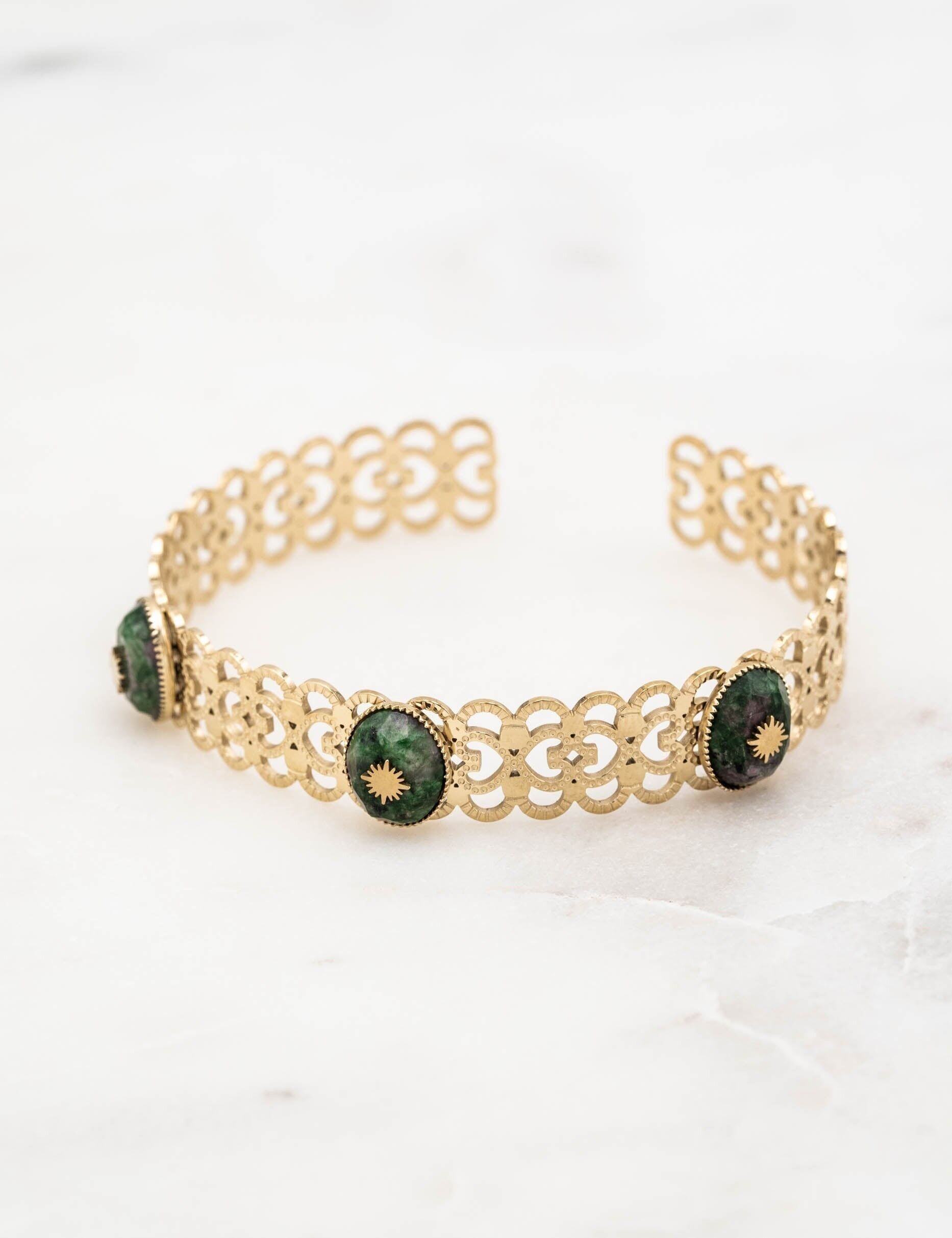 Bracciale Calixte - zoisite rubino