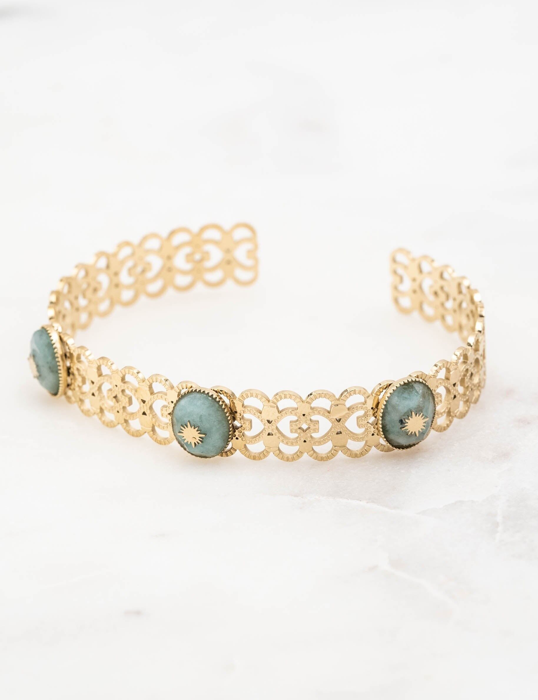 Calixte bangle - amazonite