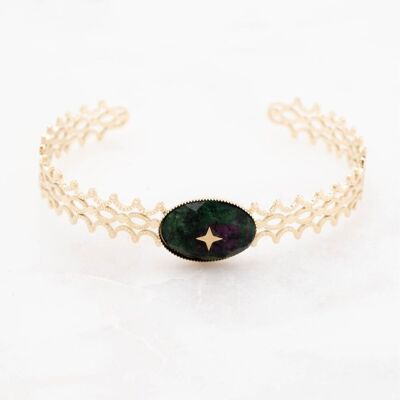 Lylia Bangle - Ruby zoisite