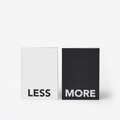 Less & More notebook duo