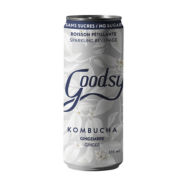 12 Dosen zuckerfreier Ingwer-Kombucha, 330 ml