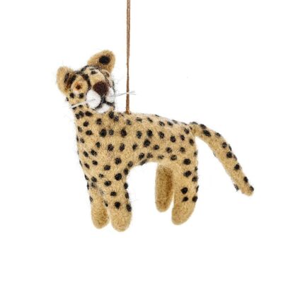 Handmade Felt Larry the Leopard Hanging Decoration