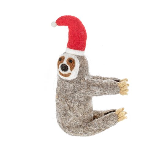 Handmade Felt Christmas Sloth Tree Topper Decoration