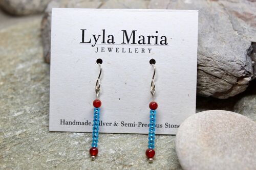 Lyla Heart Beaded Earrings