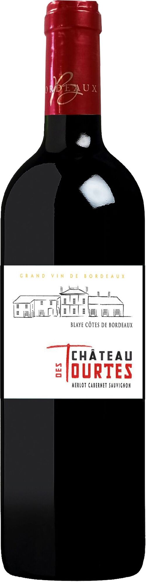 CHATEAU DES TOURTES, CUVEE CLASSIQUE, BLAYE COTES DE BORDEAUX, ROUGE 750mL