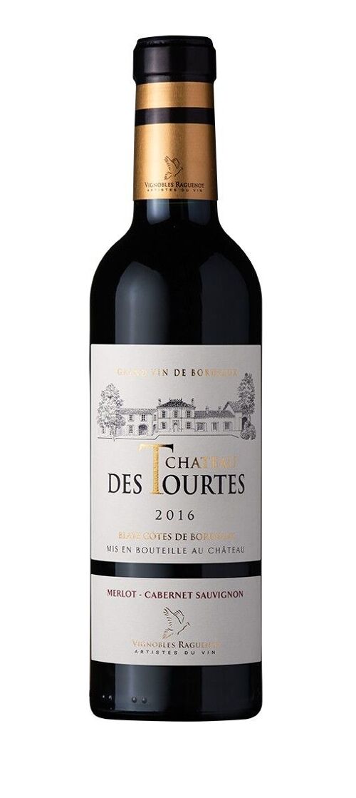 CUVÉE CLASSIQUE ROUGE, Château des Tourtes, AOC Blaye Côtes de Bordeaux, Merlot, Cabernet Sauvignon, 375 ml
