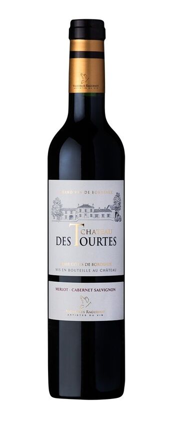 CHATEAU DES TOURTES, CUVEE CLASSIQUE, BLAYE COTES DE BORDEAUX, ROUGE 500mL 3