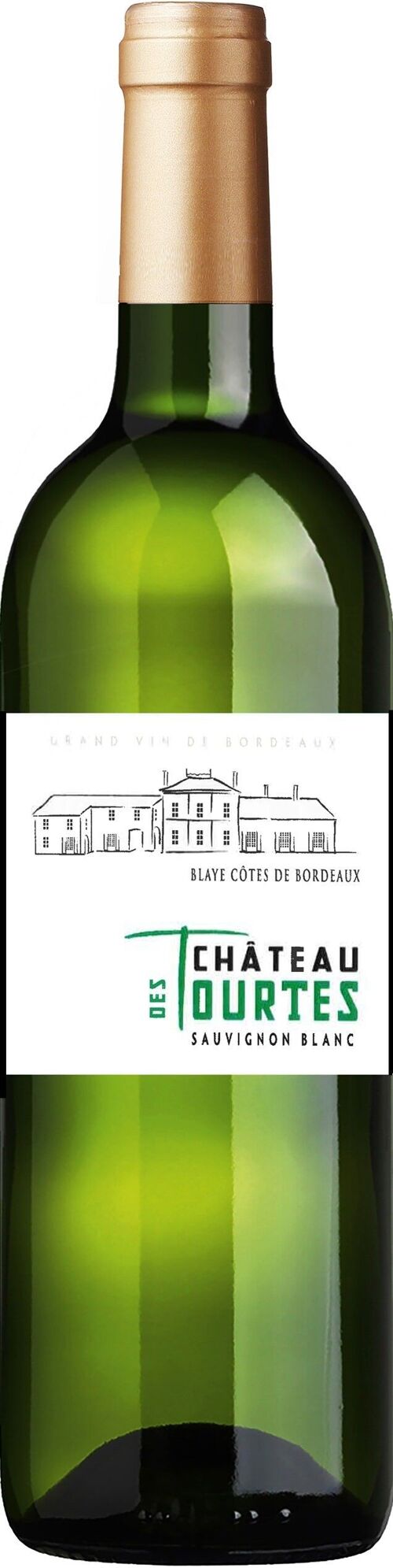 CHATEAU DES TOURTES, CUVEE CLASSIQUE, BLAYE COTES DE BORDEAUX, BLANC 750mL