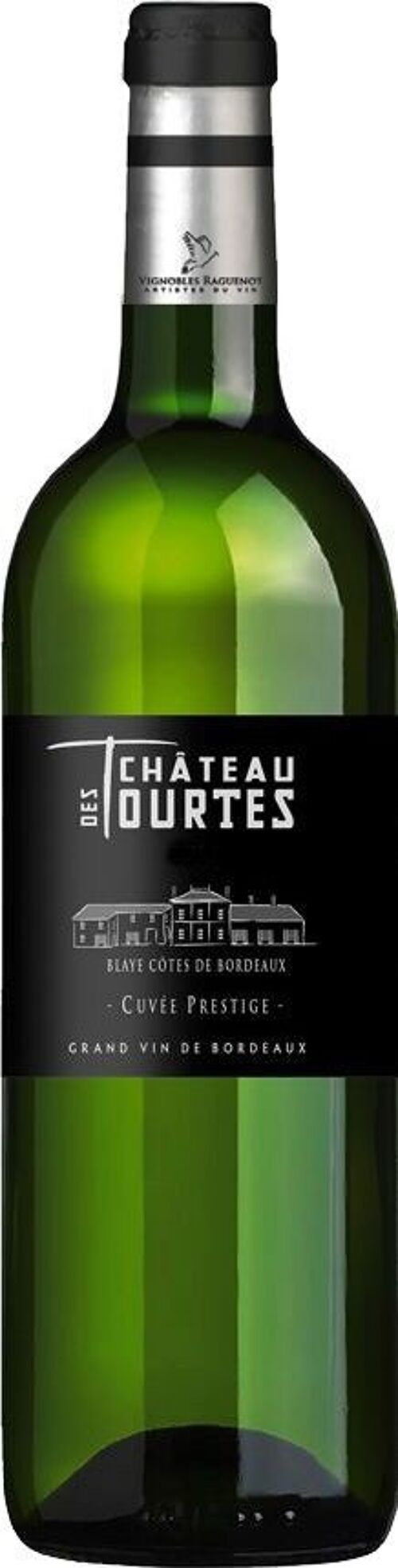 Chateau des tourtes, cuvee prestige, blaye cotes de bordeaux, blanc