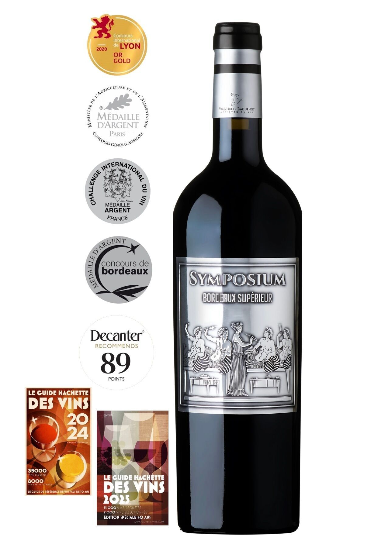 SYMPOSIUM, AOC Bordeaux Supérieur, Merlot, Cabernet Sauvignon, Malbec, 750 ml