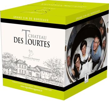 Bag in box 10 litres chateau des tourtes, cuvee classique, blaye cotes de bordeaux, blanc 2
