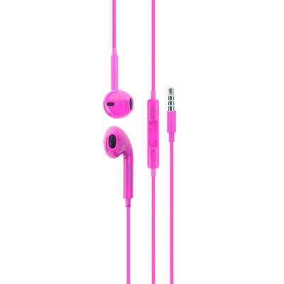 Jack 3.5mm stereo pink earphone