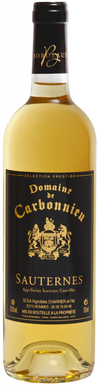 Domaine Charrier-Carbonnieu SAUTERNES 2020 Liquoreux / Sweet Wine / HVE3