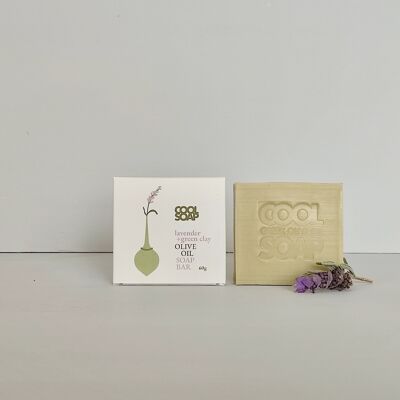 Lavender & Green Clay Olive Oil Soap Bar 60g