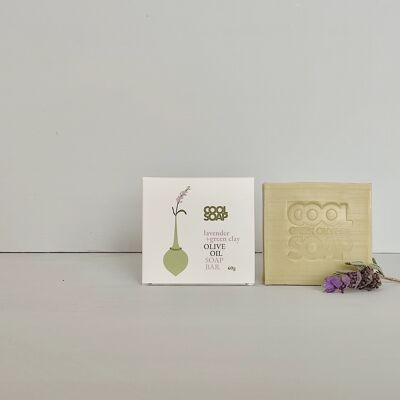 Lavender & Green Clay Olive Oil Soap Bar 60g