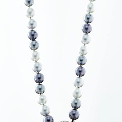 Collier   grau Perle grau