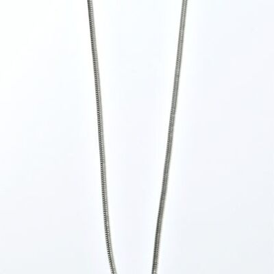 Long chain silver-plated 75cm